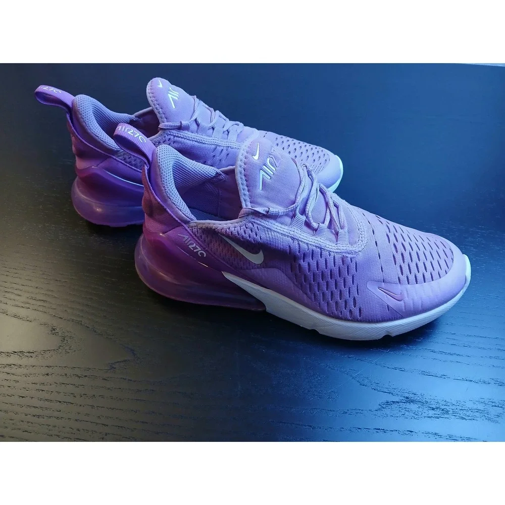 Nike Air Max 270 GS Beyond Pink White Dutch Blue Sneaker 943345-501 Size 6Y